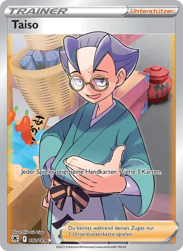 Taiso — Astralglanz 182 German Pokémon card