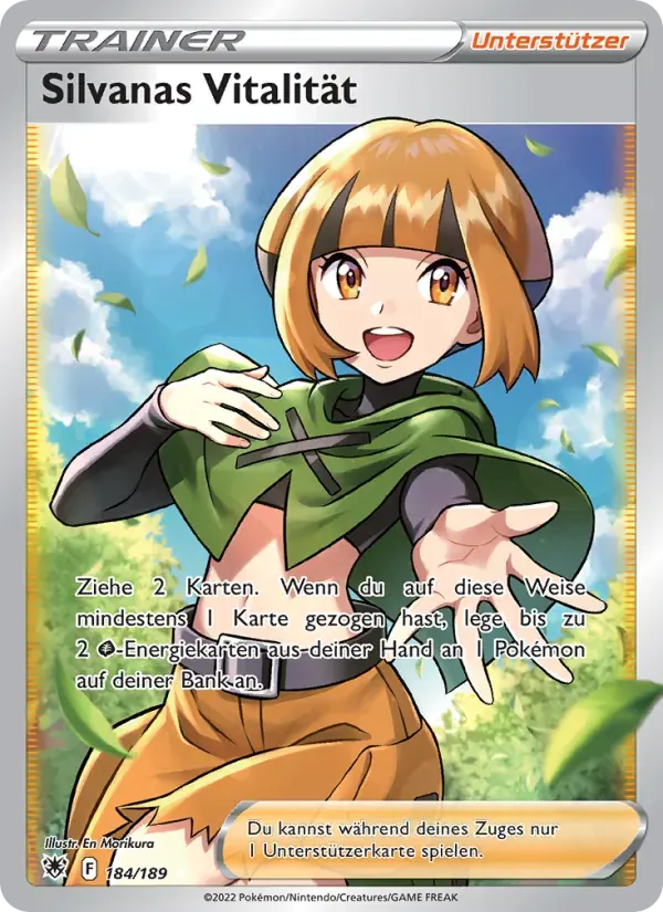 Silvanas Vitalität — Astralglanz 184 German Pokémon card
