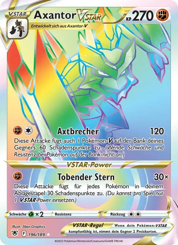 Axantor VSTAR — Astralglanz 196 German Pokémon card