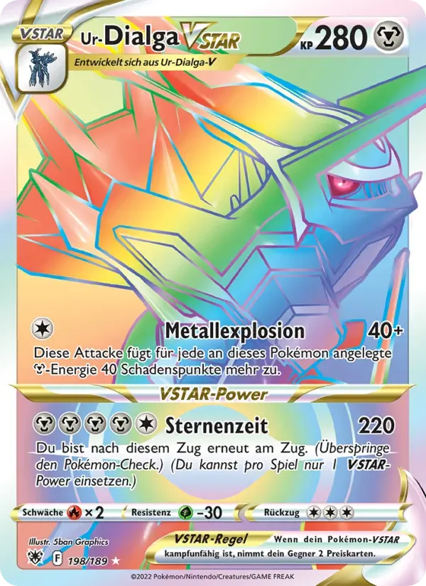 Ur-Dialga VSTAR — Astralglanz 198 German Pokémon card