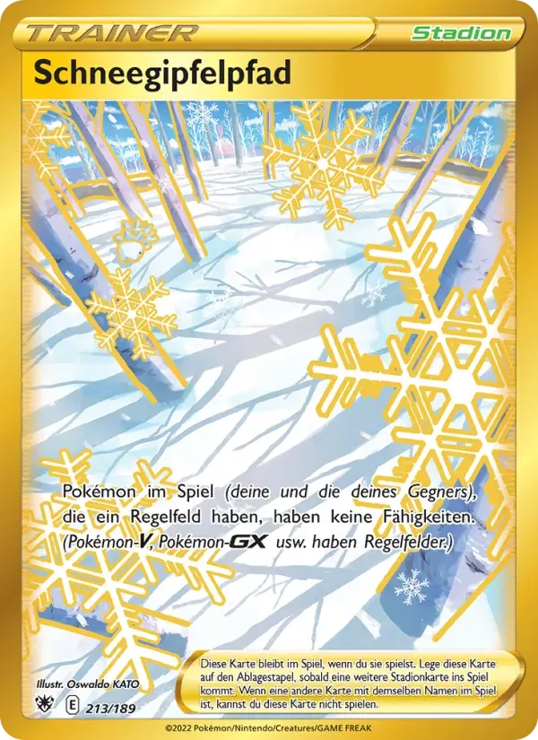 Schneegipfelpfad — Astralglanz 213 German Pokémon card