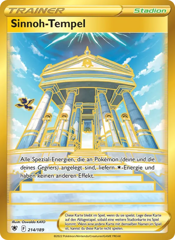 Sinnoh-Tempel — Astralglanz 214 German Pokémon card