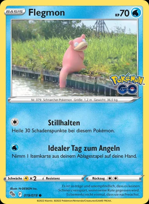 Flegmon — Pokémon GO 19 German Pokémon card