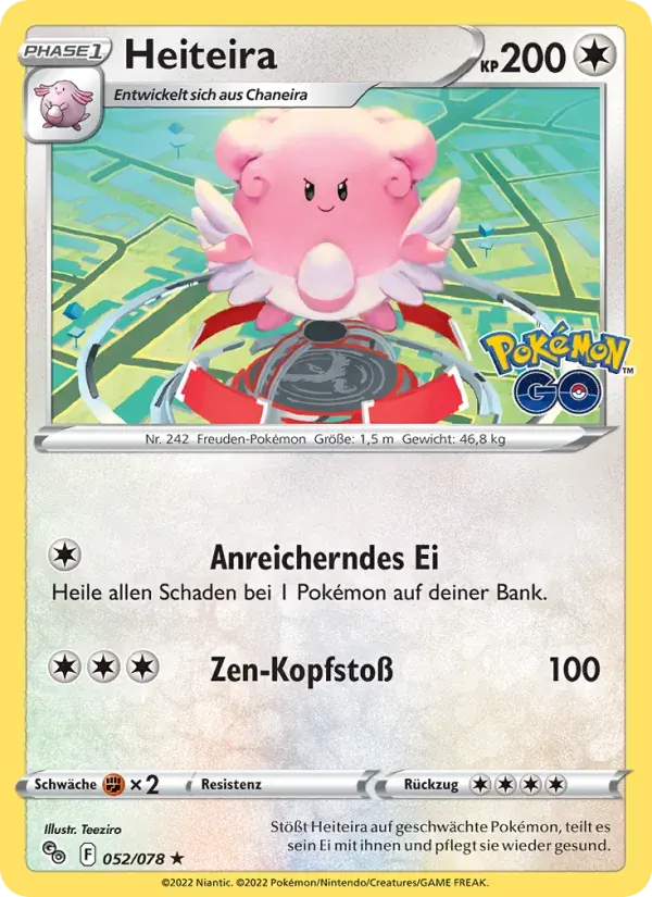 Heiteira — Pokémon GO 52 German Pokémon card
