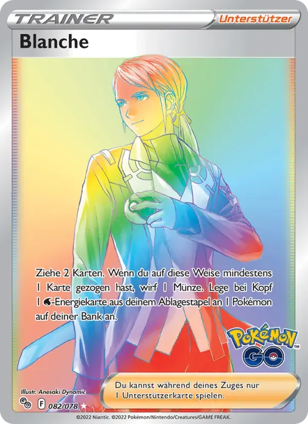 Blanche — Pokémon GO 82 German Pokémon card