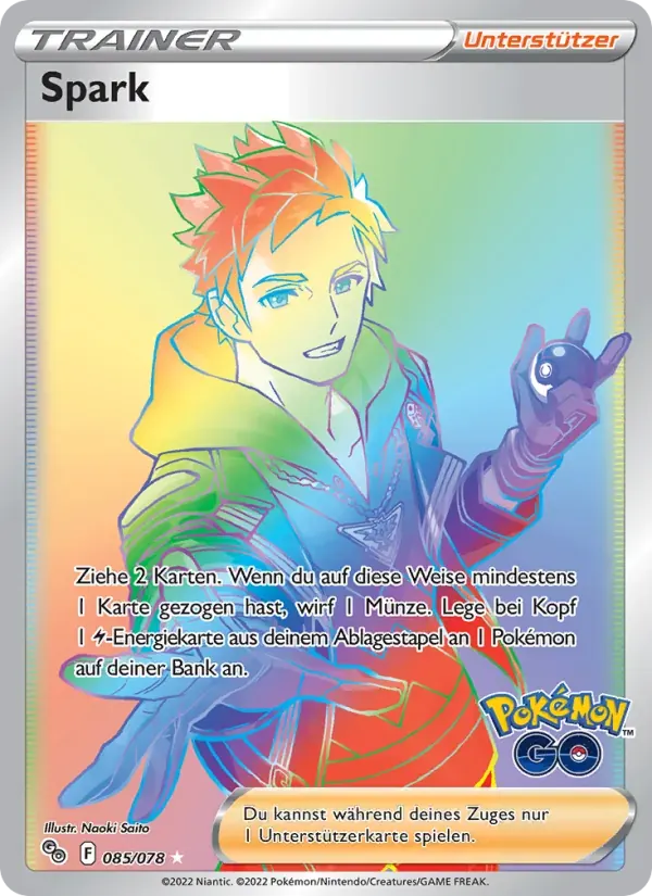 Spark — Pokémon GO 85 German Pokémon card