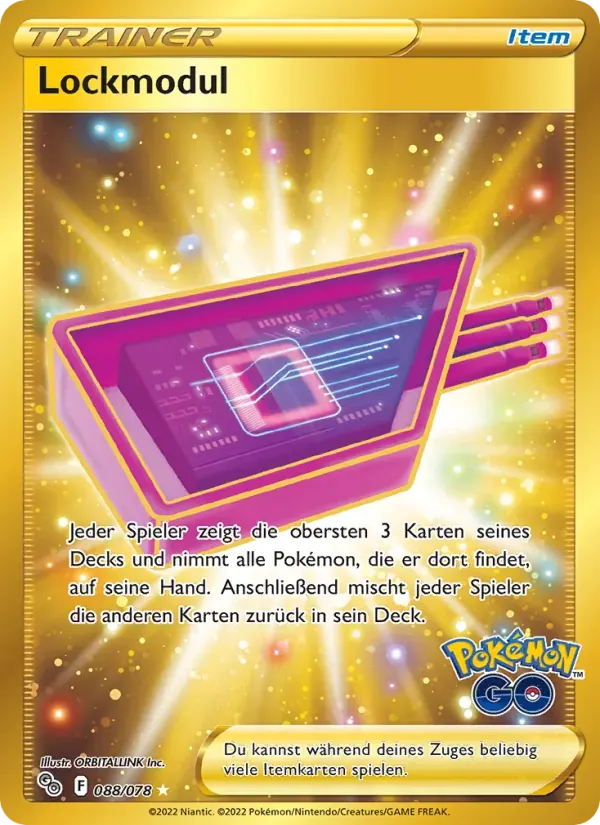Lockmodul — Pokémon GO 88 German Pokémon card