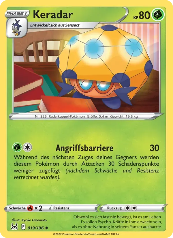 Keradar — Verlorener Ursprung 19 German Pokémon card