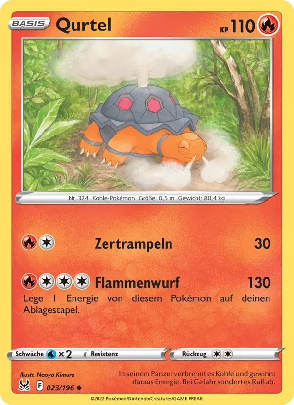 Qurtel — Verlorener Ursprung 23 German Pokémon card