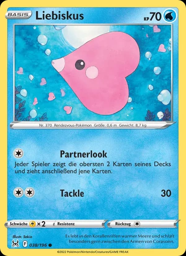 Liebiskus — Verlorener Ursprung 38 German Pokémon card