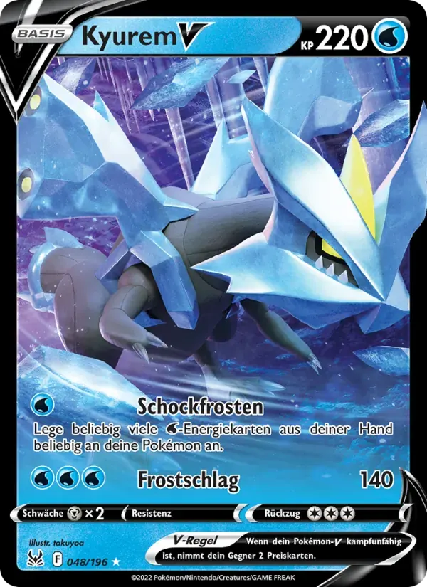 Kyurem V — Verlorener Ursprung 48 German Pokémon card