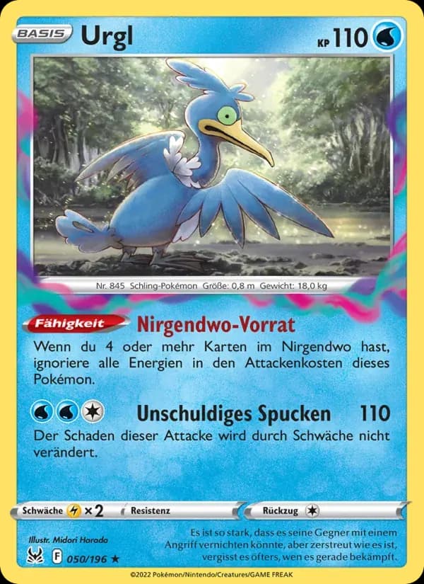 Urgl — Verlorener Ursprung 50 German Pokémon card