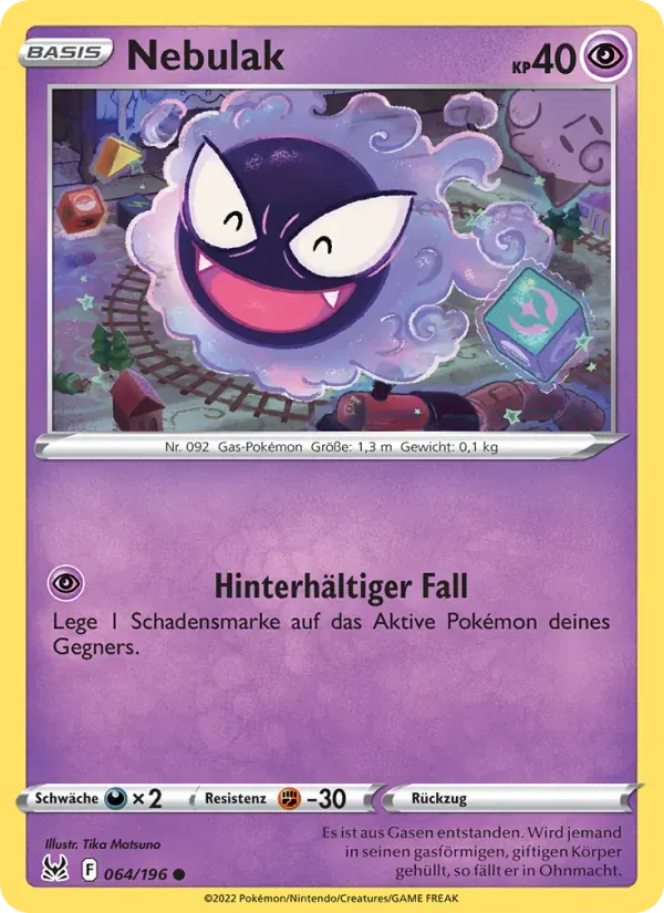 Nebulak — Verlorener Ursprung 64 German Pokémon card