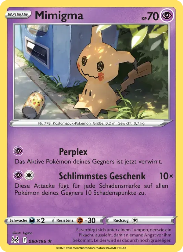 Mimigma — Verlorener Ursprung 80 German Pokémon card