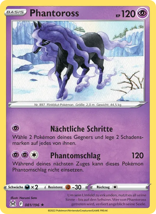 Phantoross — Verlorener Ursprung 81 German Pokémon card