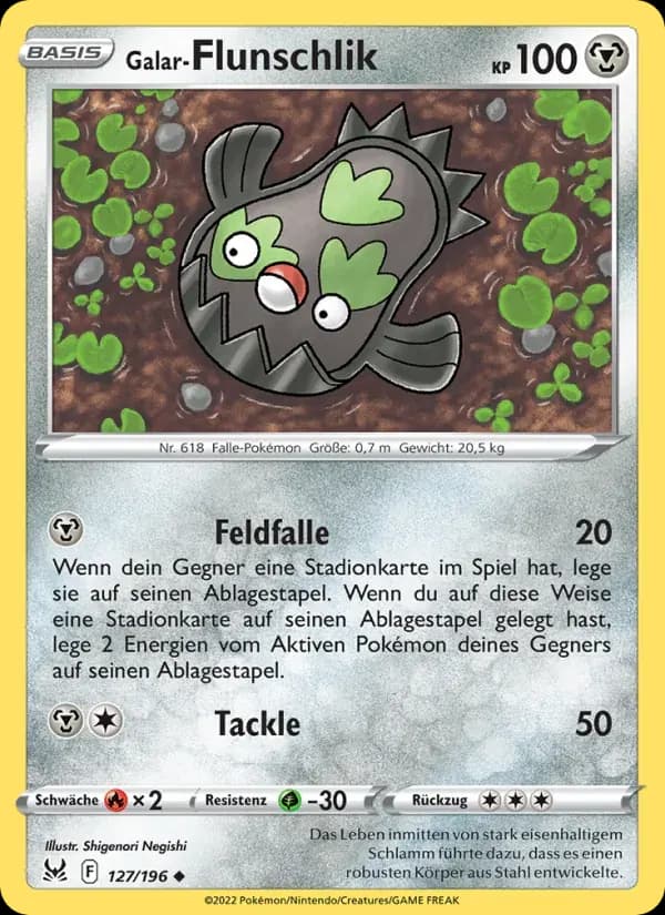 Galar-Flunschlik — Verlorener Ursprung 127 German Pokémon card