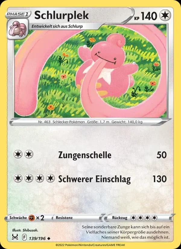 Schlurplek — Verlorener Ursprung 139 German Pokémon card