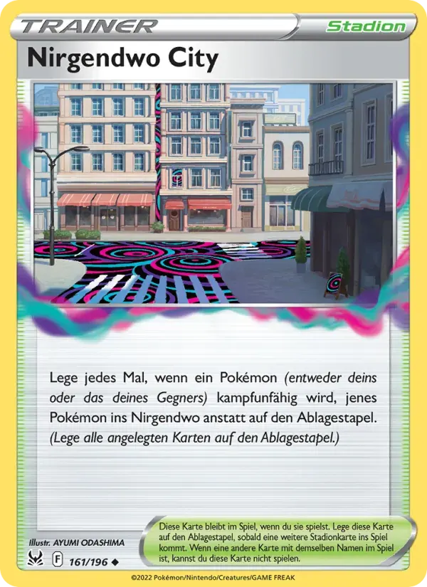 Nirgendwo City — Verlorener Ursprung 161 German Pokémon card