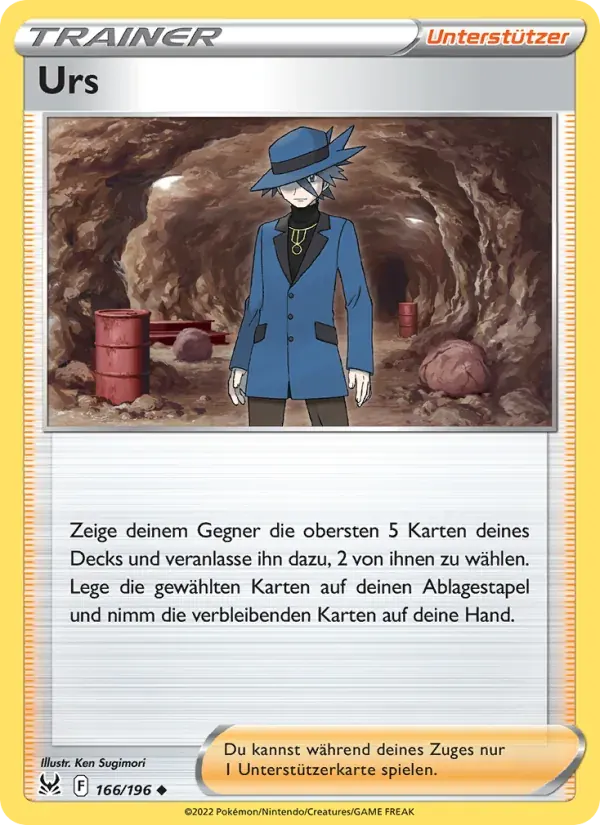 Urs — Verlorener Ursprung 166 German Pokémon card