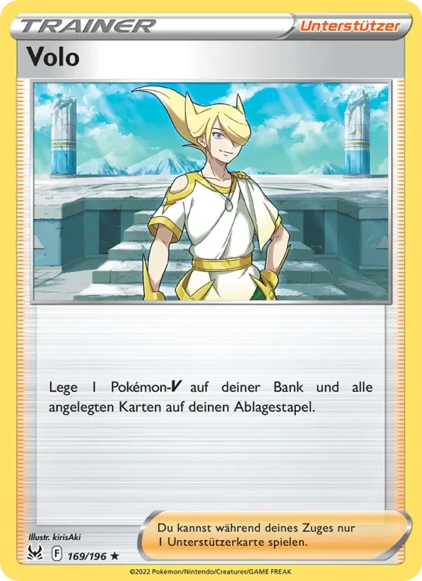 Volo — Verlorener Ursprung 169 German Pokémon card