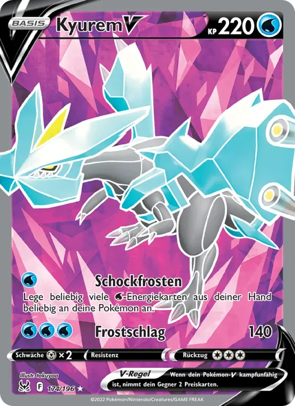 Kyurem V — Verlorener Ursprung 174 German Pokémon card