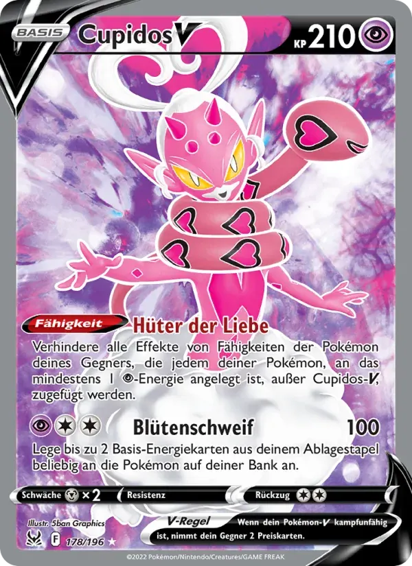 Cupidos V — Verlorener Ursprung 178 German Pokémon card