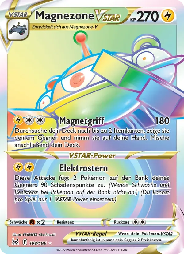 Magnezone VSTAR — Verlorener Ursprung 198 German Pokémon card