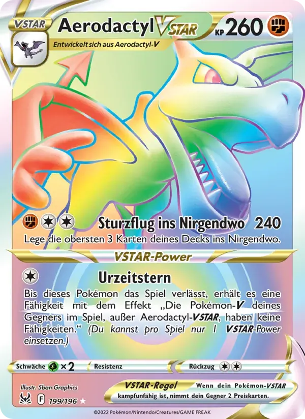 Aerodactyl VSTAR — Verlorener Ursprung 199 German Pokémon card