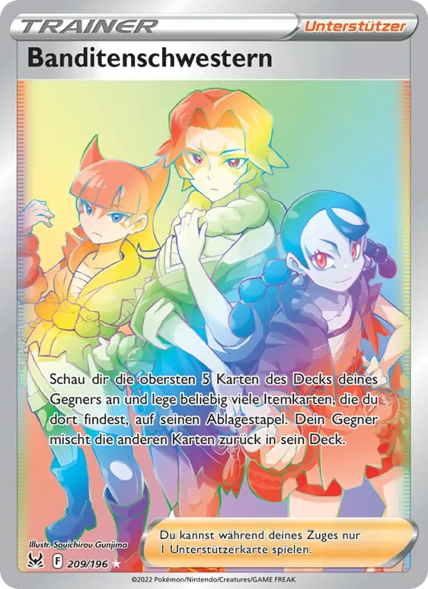 Banditenschwestern — Verlorener Ursprung 209 German Pokémon card
