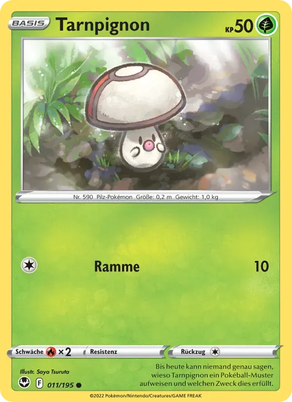 Tarnpignon — Silberne Sturmwinde 11 German Pokémon card