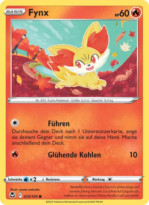 Fynx — Silberne Sturmwinde 25 German Pokémon card