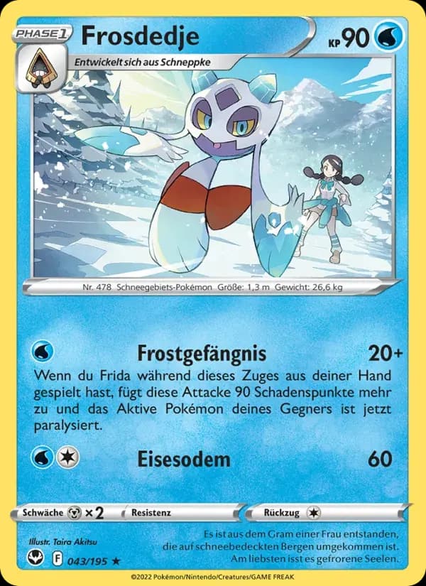 Frosdedje — Silberne Sturmwinde 43 German Pokémon card
