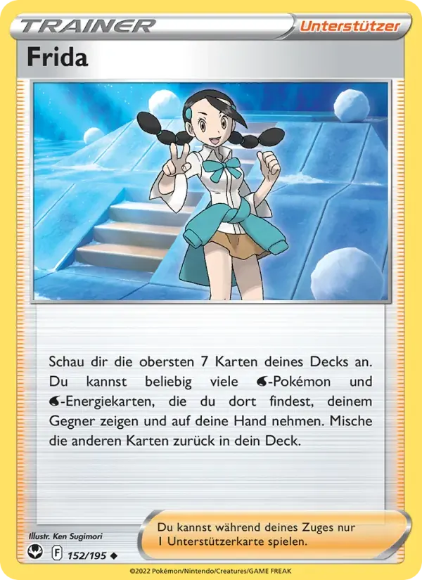 Frida — Silberne Sturmwinde 152 German Pokémon card