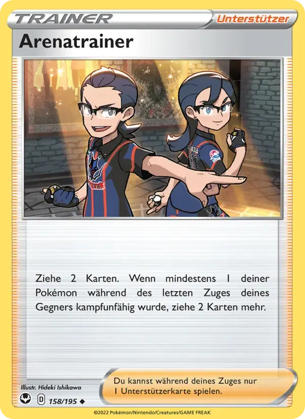 Arenatrainer — Silberne Sturmwinde 158 German Pokémon card