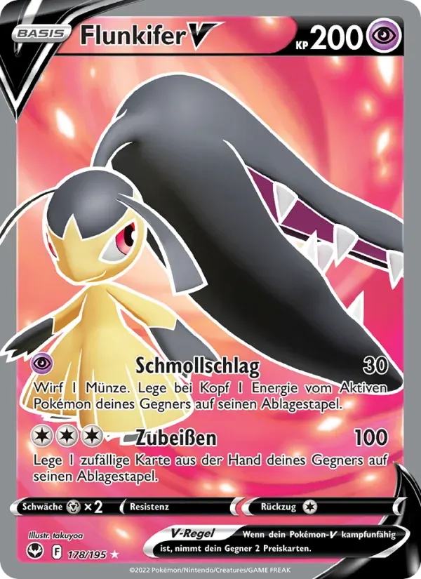 Flunkifer V — Silberne Sturmwinde 178 German Pokémon card