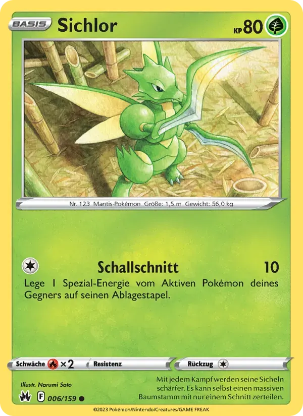 Sichlor — Zenit der Könige 6 German Pokémon card