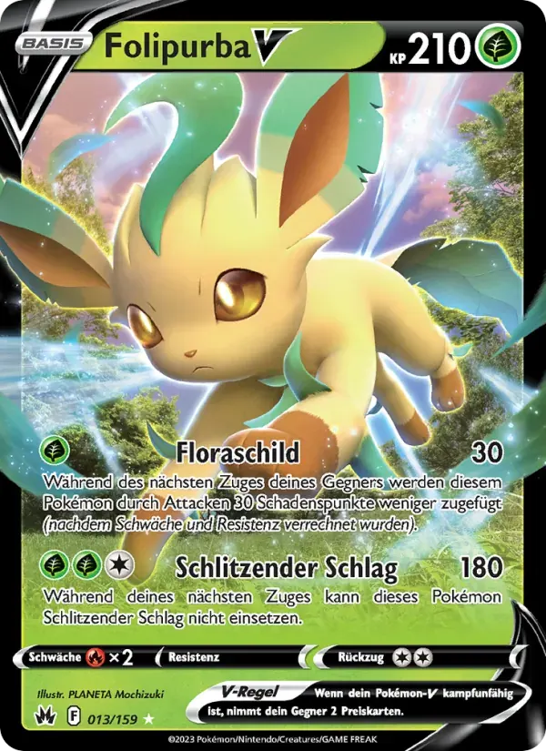 Folipurba V — Zenit der Könige 13 German Pokémon card