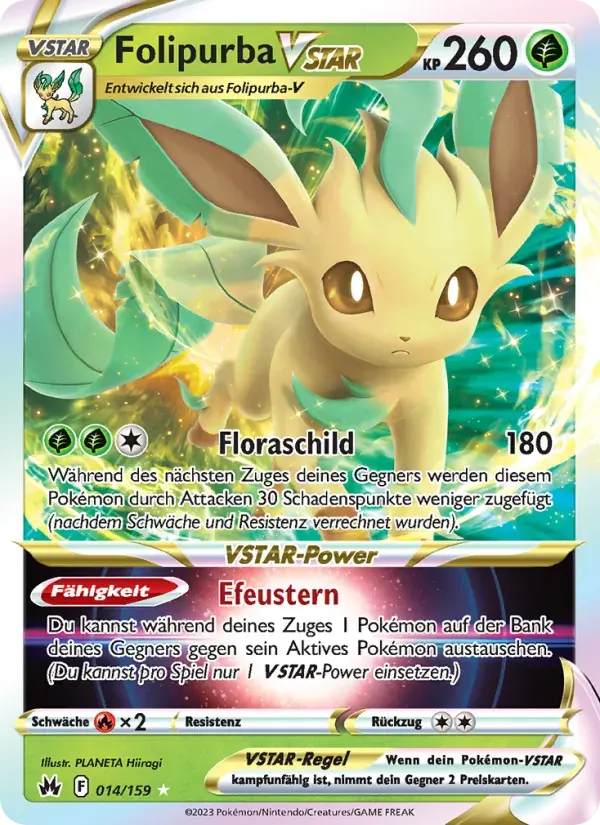Folipurba VSTAR — Zenit der Könige 14 German Pokémon card