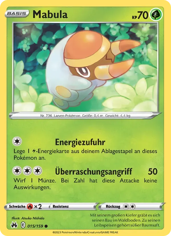 Mabula — Zenit der Könige 15 German Pokémon card