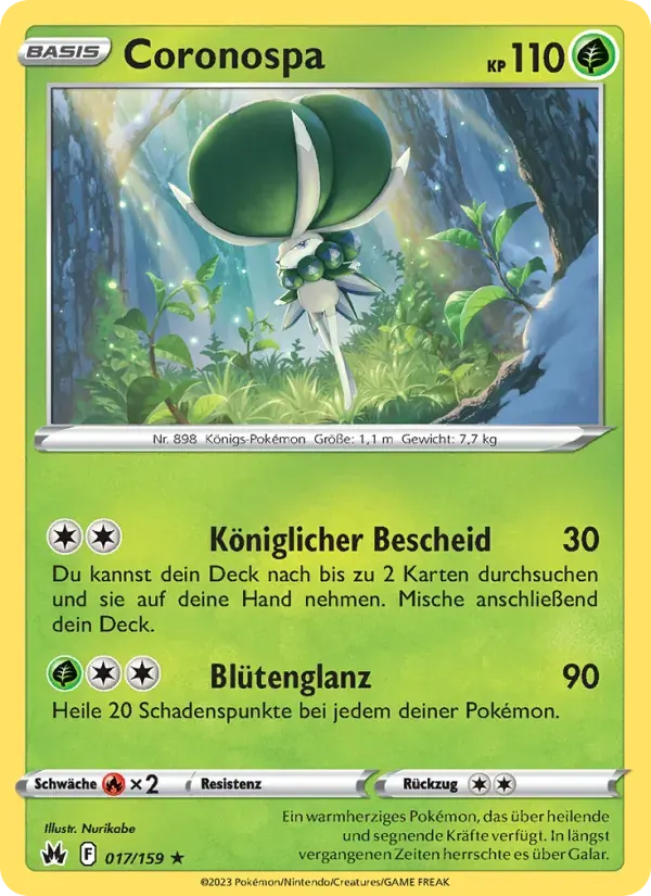 Coronospa — Zenit der Könige 17 German Pokémon card