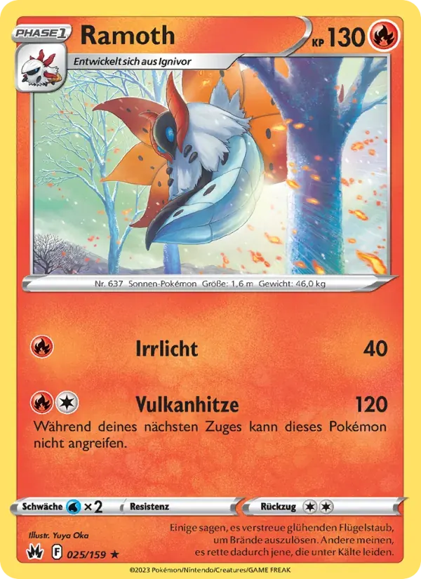Ramoth — Zenit der Könige 25 German Pokémon card