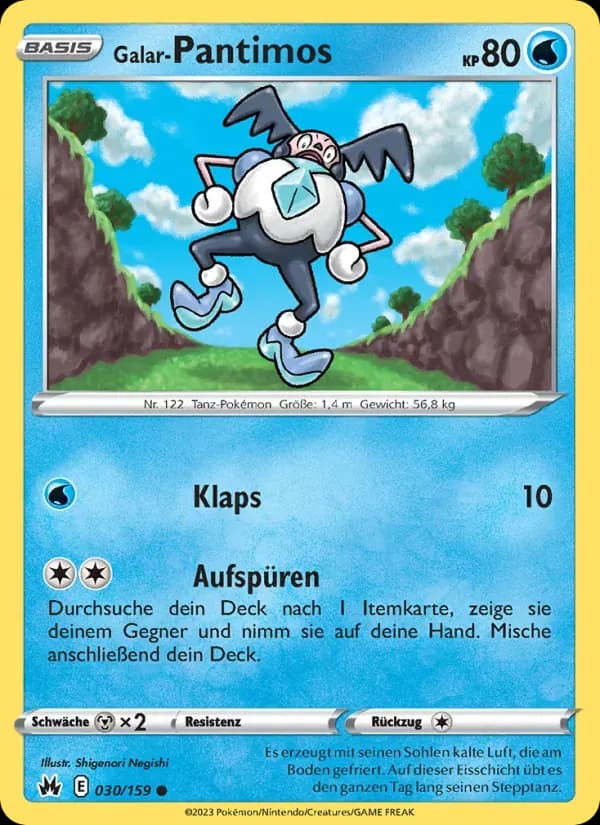 Galar-Pantimos — Zenit der Könige 30 German Pokémon card