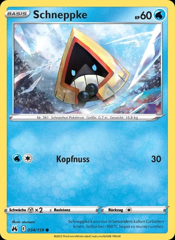 Schneppke — Zenit der Könige 34 German Pokémon card