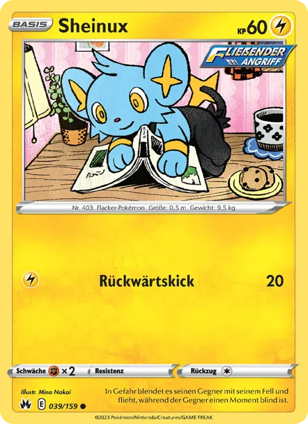 Sheinux — Zenit der Könige 39 German Pokémon card