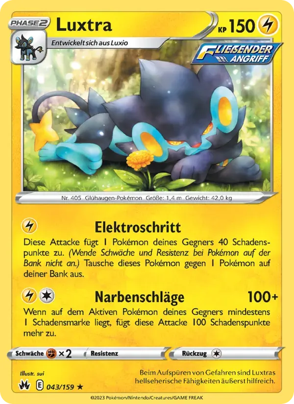 Luxtra — Zenit der Könige 43 German Pokémon card