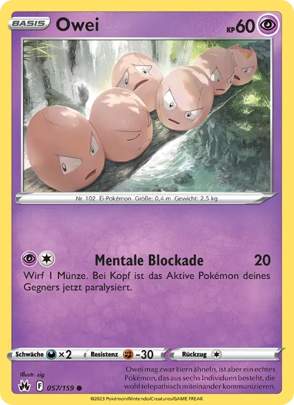 Owei — Zenit der Könige 57 German Pokémon card