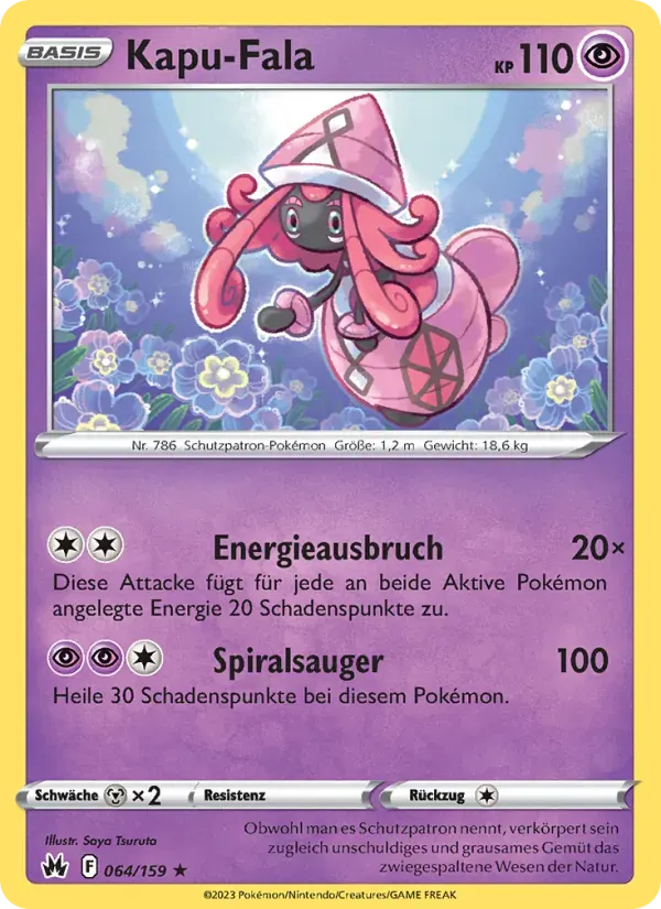 Kapu-Fala — Zenit der Könige 64 German Pokémon card
