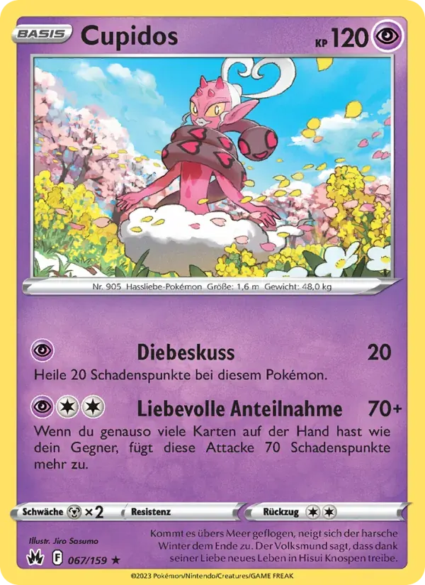 Cupidos — Zenit der Könige 67 German Pokémon card
