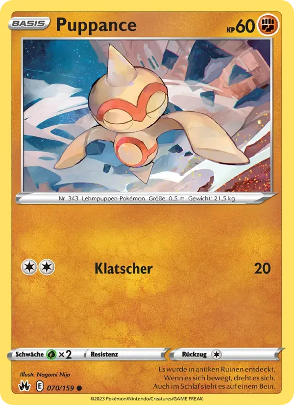 Puppance — Zenit der Könige 70 German Pokémon card
