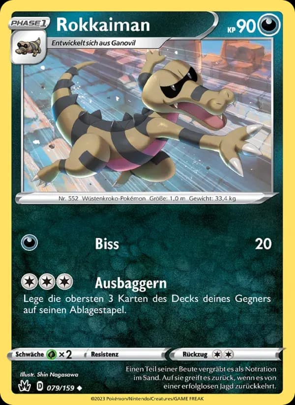 Rokkaiman — Zenit der Könige 79 German Pokémon card